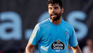 Néstor Araujo durante un partido del Celta de Vigo