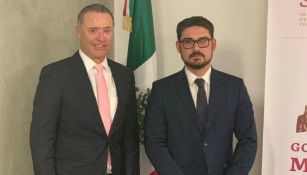 Quirino Ordaz y el Secretario de Desarrollo Agrario, Román Meyer