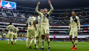 Nico Benedetti festeja gol con América