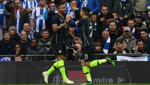 Gabriel Jesus festeja tanto contra el Brighton 