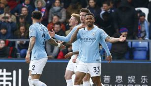 Manchester City celebrando un gol ante Crystal Palace 