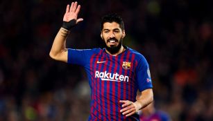 Luis Suárez, durante un partido con el Barcelona