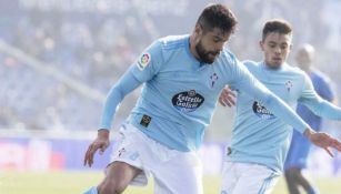 Araujo en un partido con el Celta de Vigo 