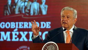 AMLO en una conferencia de prensa 