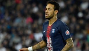 Neymar, durante un cotejo con el PSG