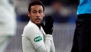 Neymar, durante el partido contra Rennes