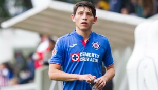 Alexis Gutiérrez durante un partido con Cruz Azul Sub 20