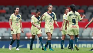 América Femenil durante el encuentro ante León