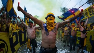 Afición de Tigres previo a la Ida de la Final de Concachampions