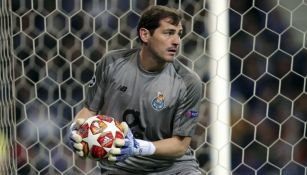 Casillas, en un partido de Champions