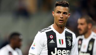 Cristiano Ronaldo durante un partido contra el Inter