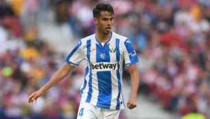 Diego Reyes durante un partido del Leganés 