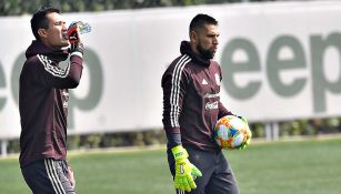 Gudiño y Orozco, durante un entrenamiento en el CAR