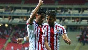 Gael Sandoval en pleno festejo de gol