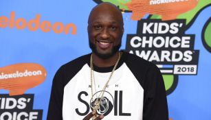 Lamar Odom durante un evento de Nickelodeon 