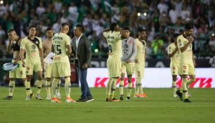 Jugadores del América tras ser eliminados por el León