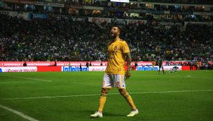 Gignac festeja con su afición el campeonato de Tigres