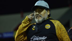 Maradona durante un partido de Dorados