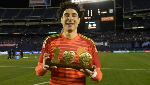 Memo Ochoa durante su juego 100 con Selección Mexicana