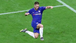 Eden Hazard celebra anotación con Chelsea 