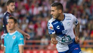 Sosa festeja una anotación en la Liga MX