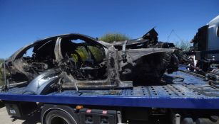 Coche calcinado de José Antonio Reyes