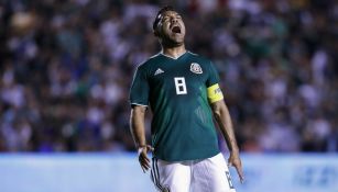 Marco Fabián durante un juego de la Selección 