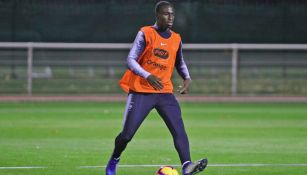 Ferland Mendy, durante entrenamiento de Francia