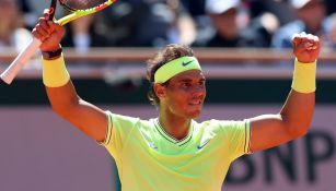 Nadal celebra pase a la Final de Roland Garros 