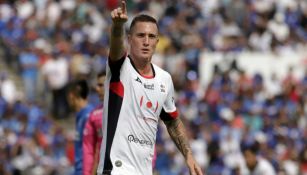 Ramos festeja gol con Lobos BUAP