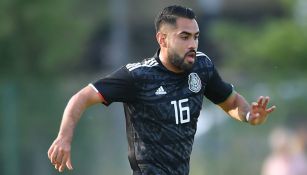 Joaquín Esquivel en un partido con la Selección Sub 22