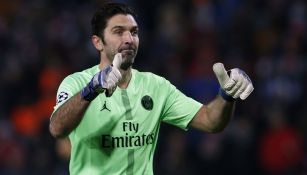 Buffon, durante un duelo con el PSG en Francia 