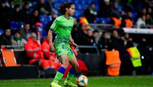 Lainez durante un partido del Betis 