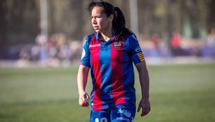 Charlyn Corral, durante un juego con Levante 