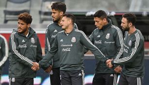 Seleccionados mexicanos durante una práctica