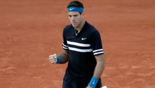 Juan Martín del Potro durante el torneo Roland Garros 