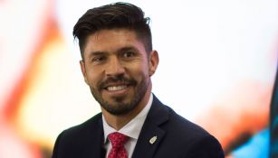 Oribe Peralta en su presentación con Chivas