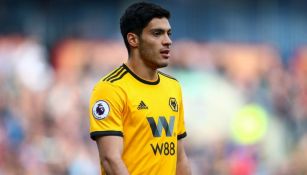 Jiménez, en un partido del Wolves