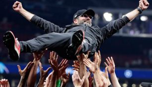 Klopp en festejo de la Champions League