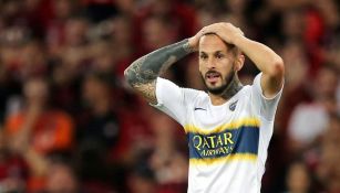 Darío Benedetto durante un partido con Boca Juniors