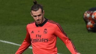 Gareth Bale, en un entrenamiento con el Real Madrid