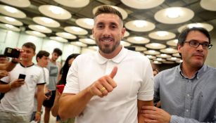 Héctor Herrera arriba a Madrid para reportar con su nuevo club