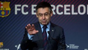 Josep María Bartomeu, durante un conferencia de prensa 