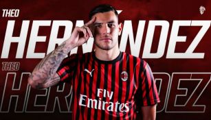 Llamado con el que Milan anunció el fichaje de Theo Hernández