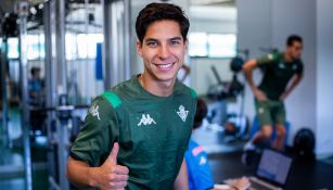 Diego Lainez en la pretemporada del Betis