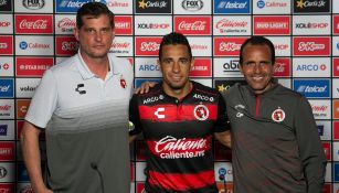 Camilo Sanvezzo en su presentación como jugador de Xolos 