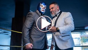 Dr. Wagner Jr. y Blue Demon Jr. en cara a cara