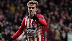 Antoine Griezmann celebra un tanto con el Atlético de Madrid