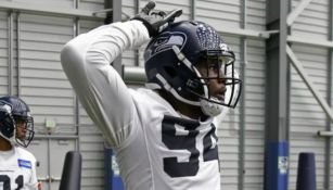 McDowell se lamenta en un entrenamiento de Seahawk