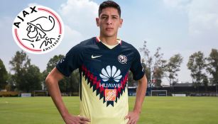 Edson Álvaréz posa para RÉCORD con su playera de América